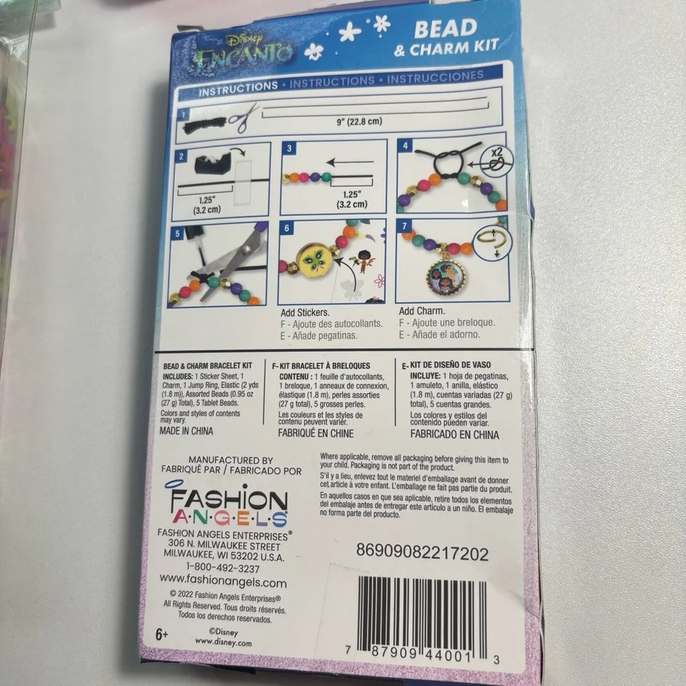 Disney Encanto Colorful Bead & Charm Bracelet Kit + other children’s bead sets